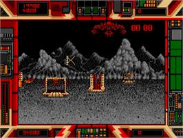 In game image of Terrorpods on the Atari ST.