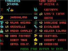 In game image of Time Bandit on the Atari ST.