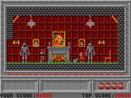 In game image of Time Runner on the Atari ST.