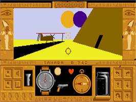 In game image of Total Eclipse on the Atari ST.