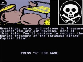 In game image of Treasure Island on the Atari ST.