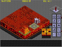 In game image of Utopia - The Creation of a Nation on the Atari ST.