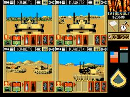 In game image of War In The Gulf on the Atari ST.