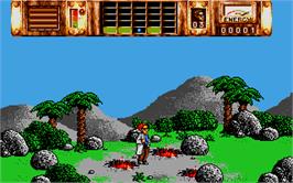 In game image of War Machine on the Atari ST.