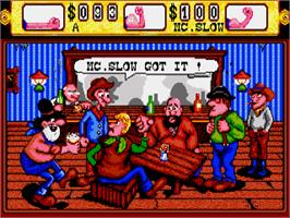 In game image of Western Games on the Atari ST.
