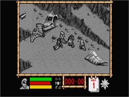 In game image of Where Time Stood Still on the Atari ST.
