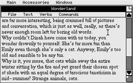 In game image of Wonderland on the Atari ST.