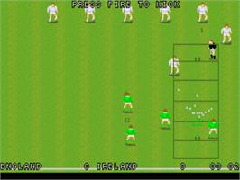 In game image of World Class Rugby on the Atari ST.