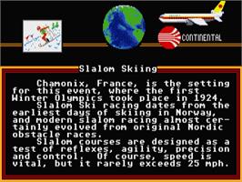 In game image of World Games on the Atari ST.