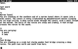 In game image of Zork II: The Wizard of Frobozz on the Atari ST.