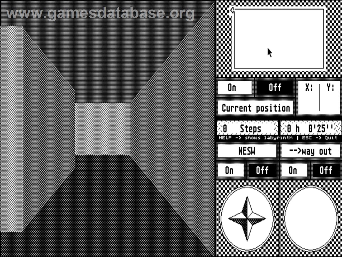 3D Labyrinth - Atari ST - Artwork - In Game