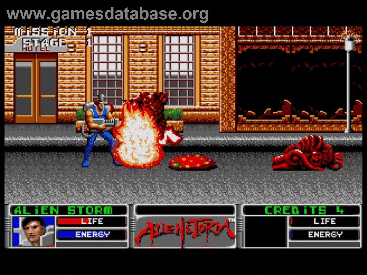 Alien Storm - Atari ST - Artwork - In Game