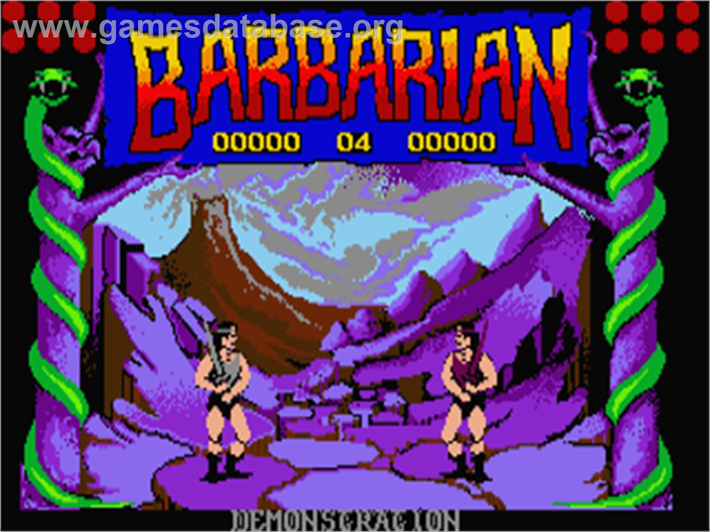 Barbarian - Atari ST - Artwork - In Game