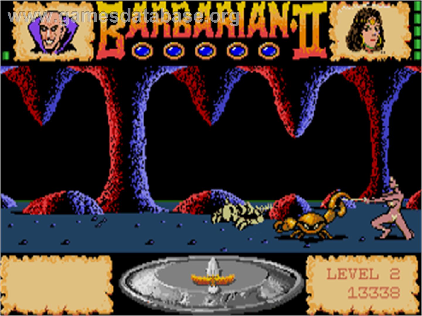 Barbarian 2 - The Dungeon Of Drax - Atari ST - Artwork - In Game