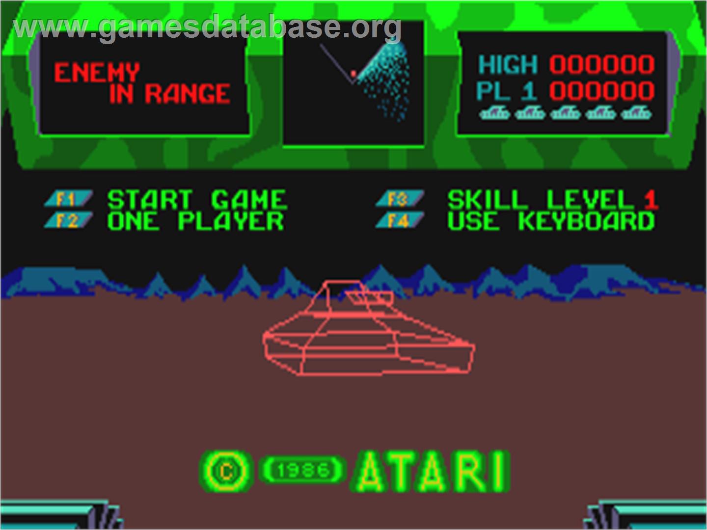 BattleZone - Atari ST - Artwork - In Game