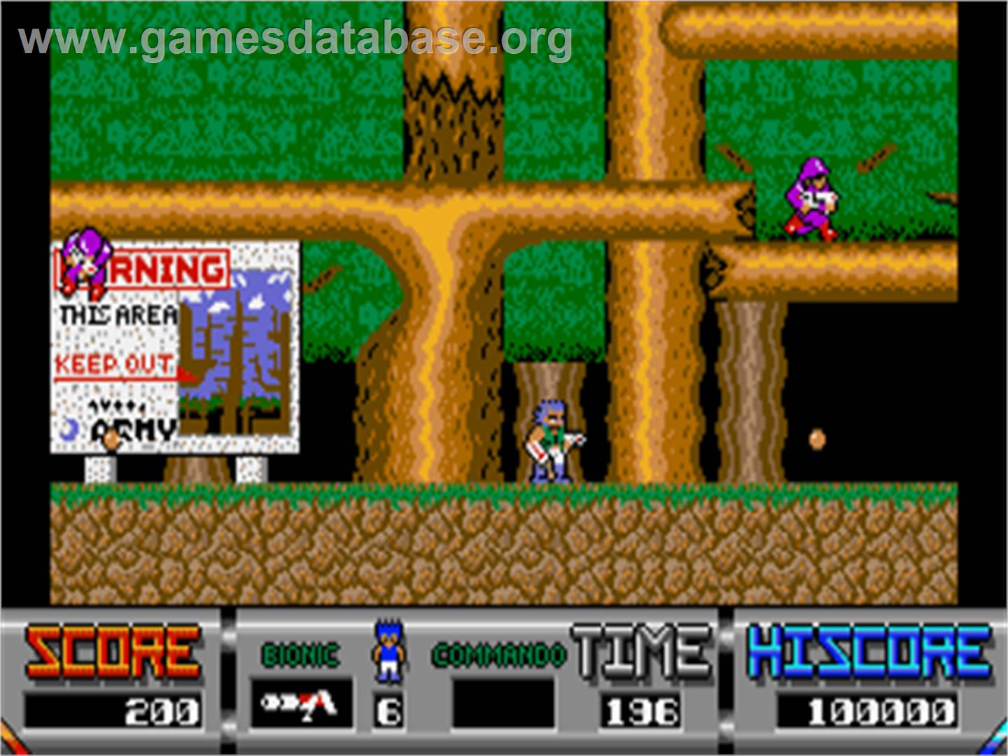 Bionic Commando - Atari ST - Artwork - In Game