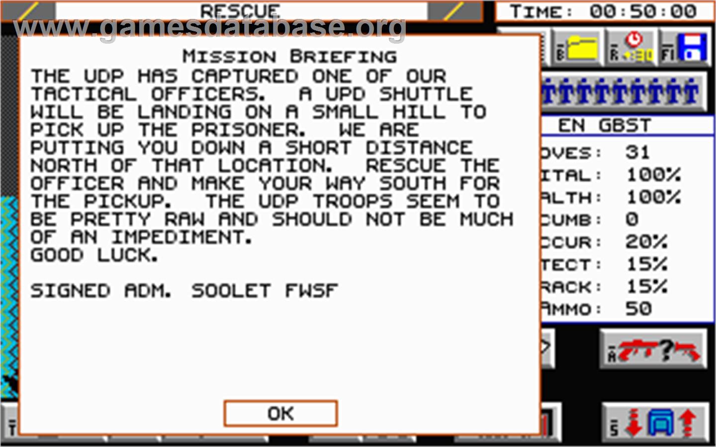 Breach 2 - Atari ST - Artwork - In Game