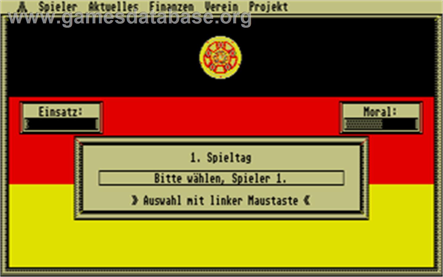 Bundesliga Manager - Atari ST - Artwork - In Game