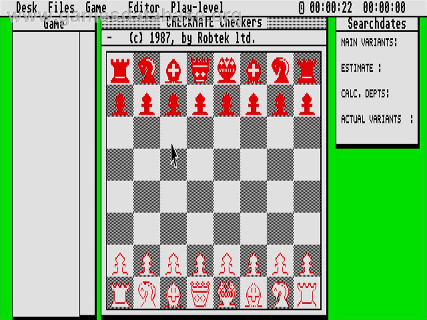 Checkmate - Atari ST - Artwork - In Game
