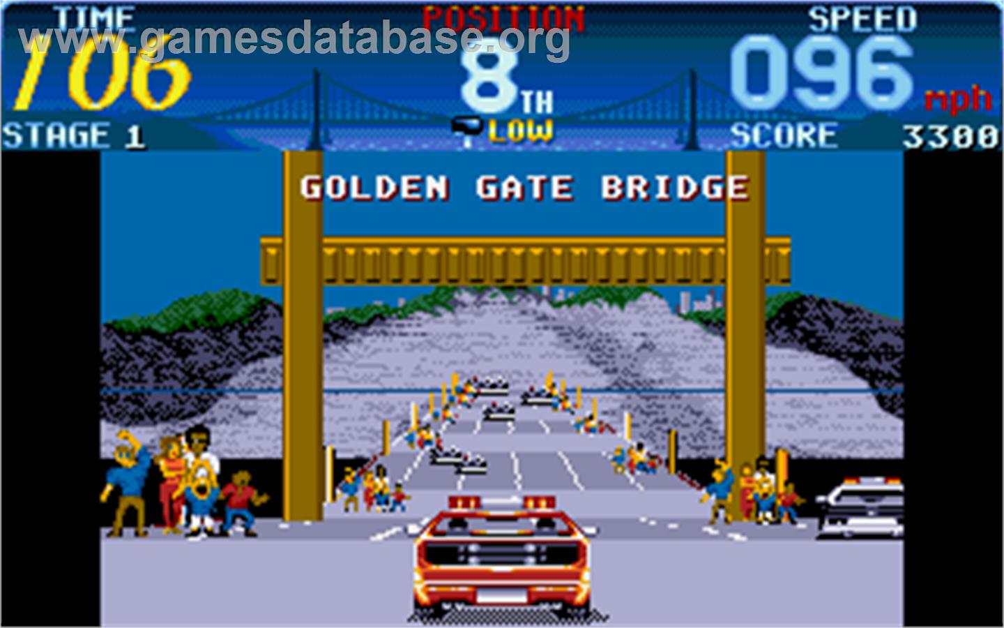 Cisco Heat: All American Police Car Race - Atari ST - Artwork - In Game