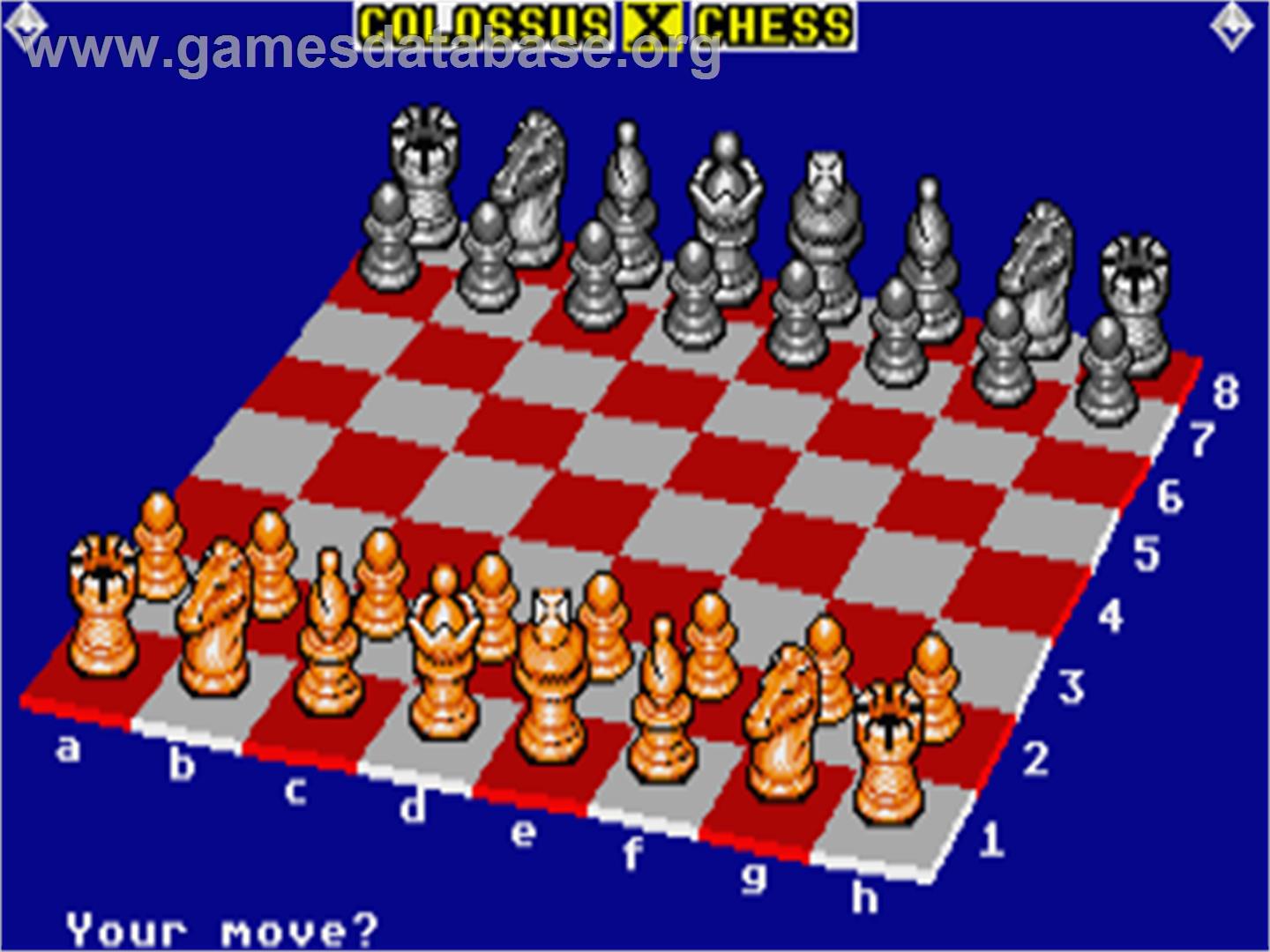 Colossus Chess X - Atari ST - Artwork - In Game