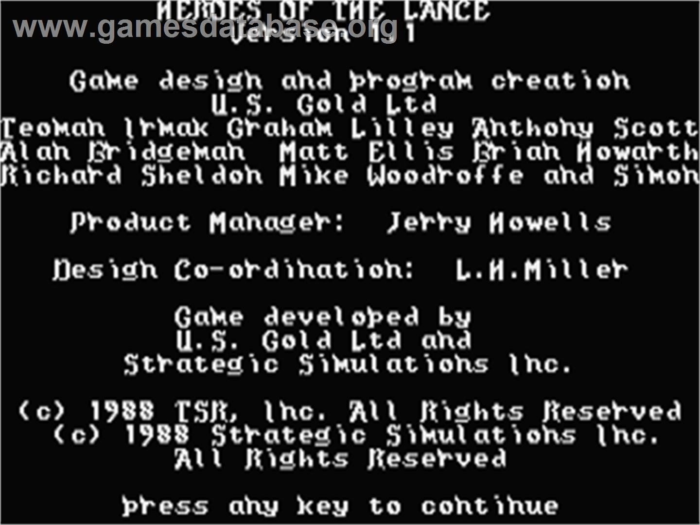Heroes Of The Lance - Atari ST - Artwork - In Game