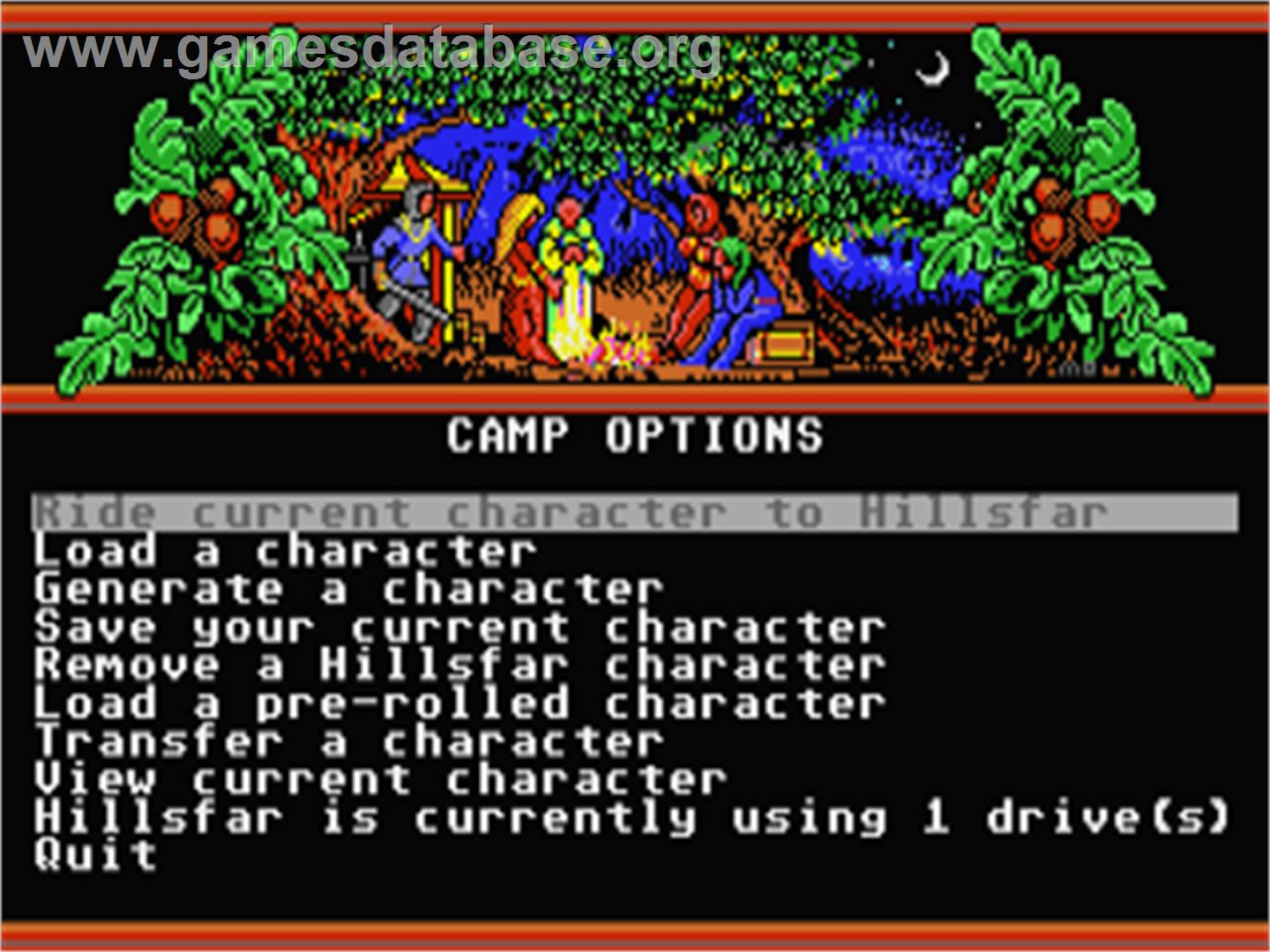Hillsfar - Atari ST - Artwork - In Game
