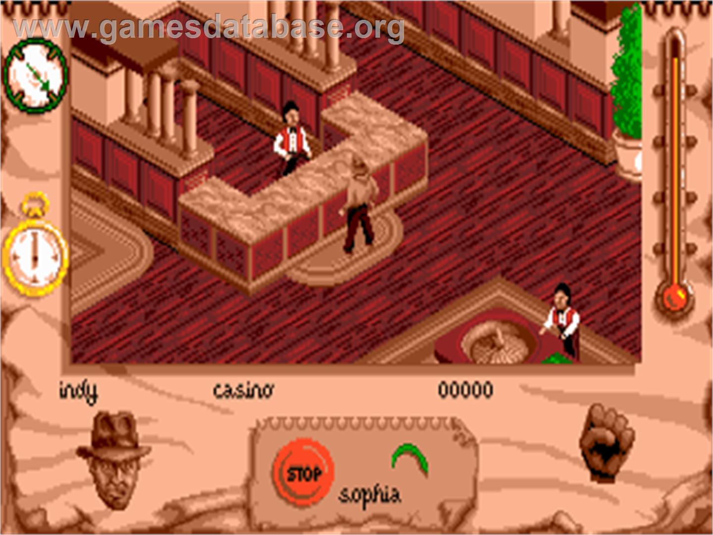 Indiana Jones And The Fate Of Atlantis - The Action Game - Atari ST - Artwork - In Game