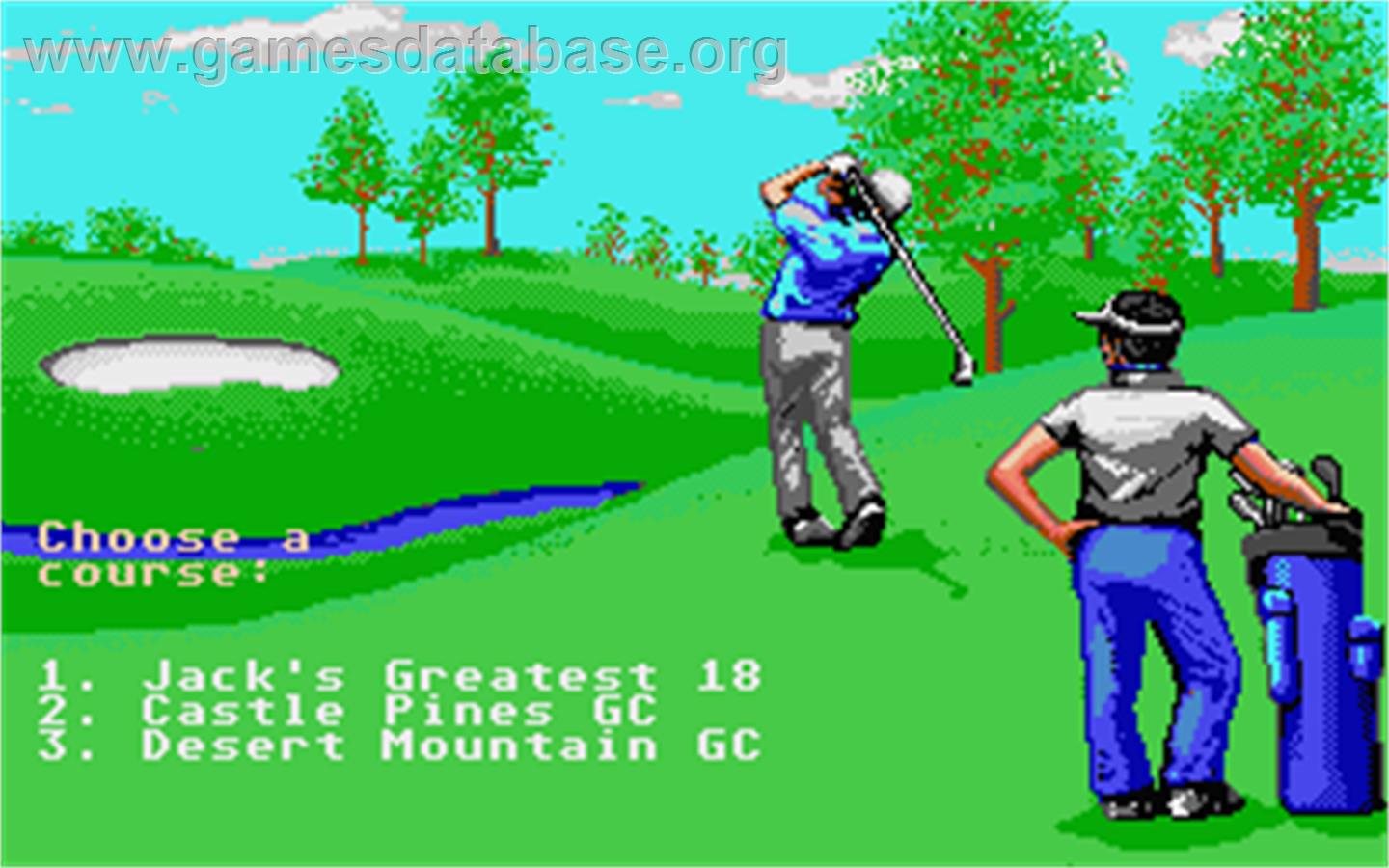 Jack Nicklaus' Greatest 18 Holes of Major Championship Golf - Atari ST - Artwork - In Game