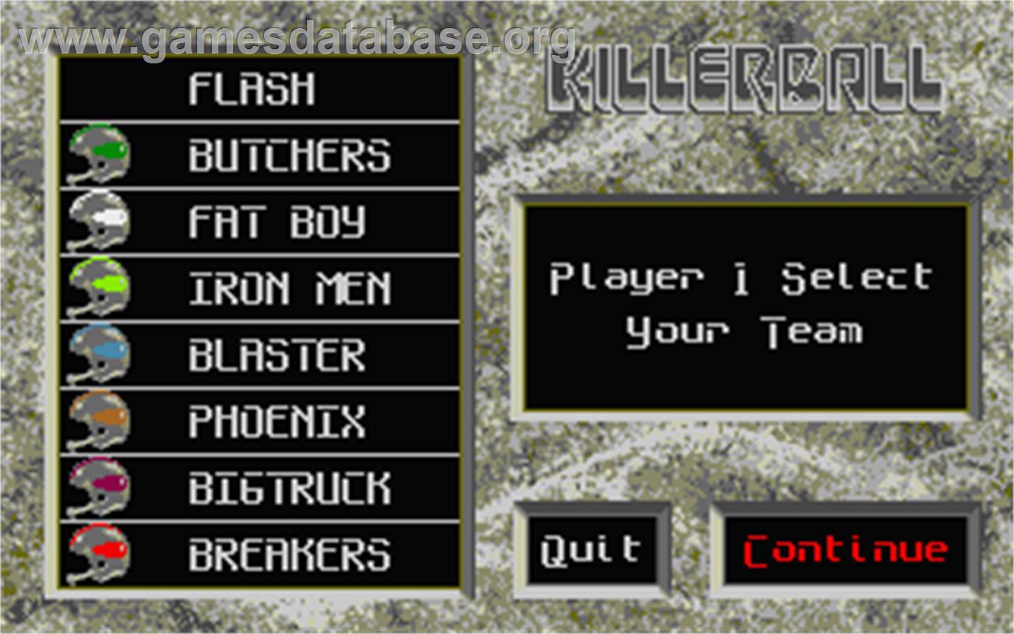 Killerball - Atari ST - Artwork - In Game