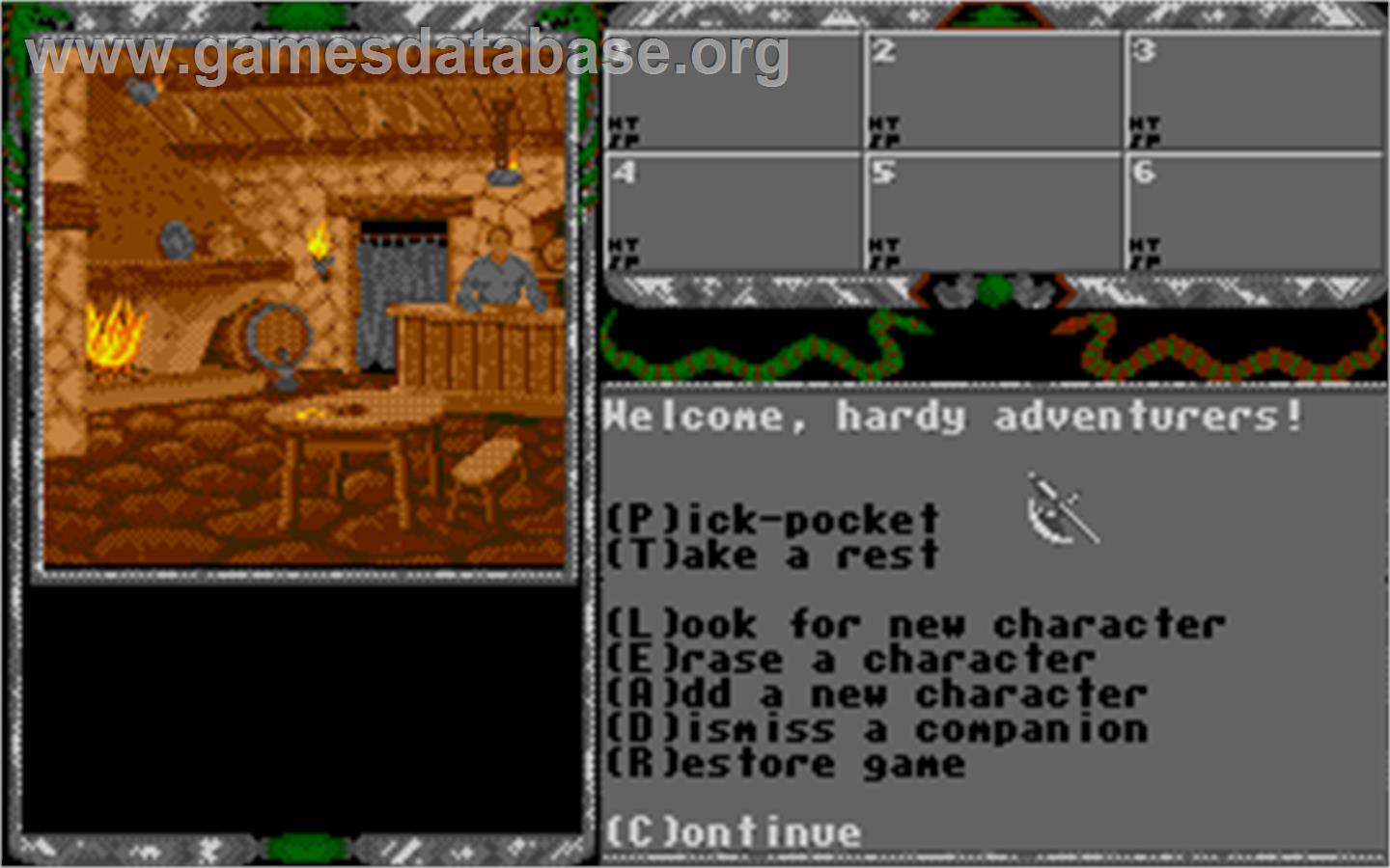 Legend of Faerghail - Atari ST - Artwork - In Game