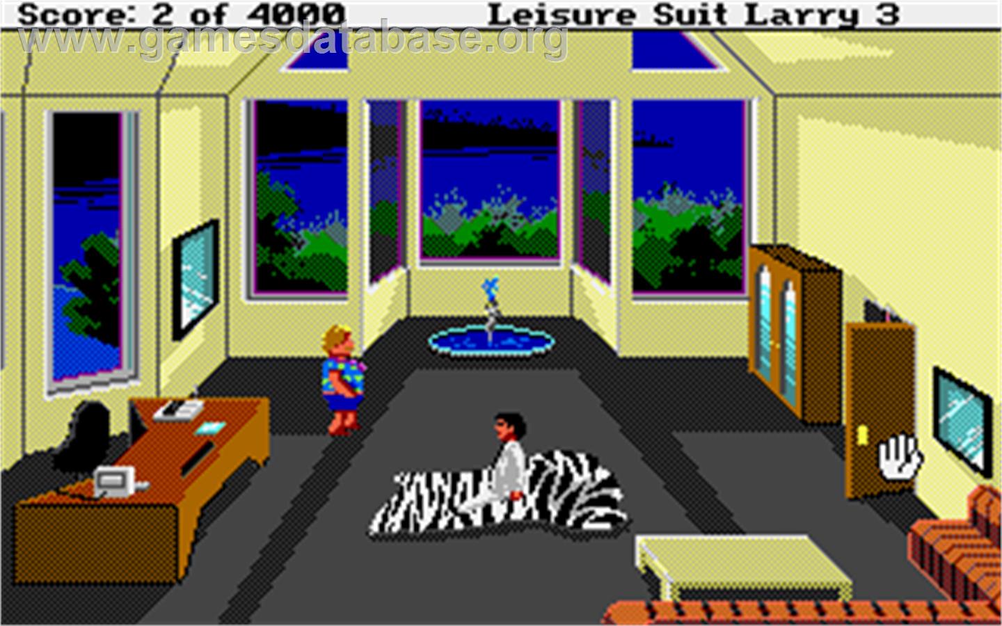 Leisure Suit Larry 3: Passionate Patti in Pursuit of the Pulsating Pectorals - Atari ST - Artwork - In Game