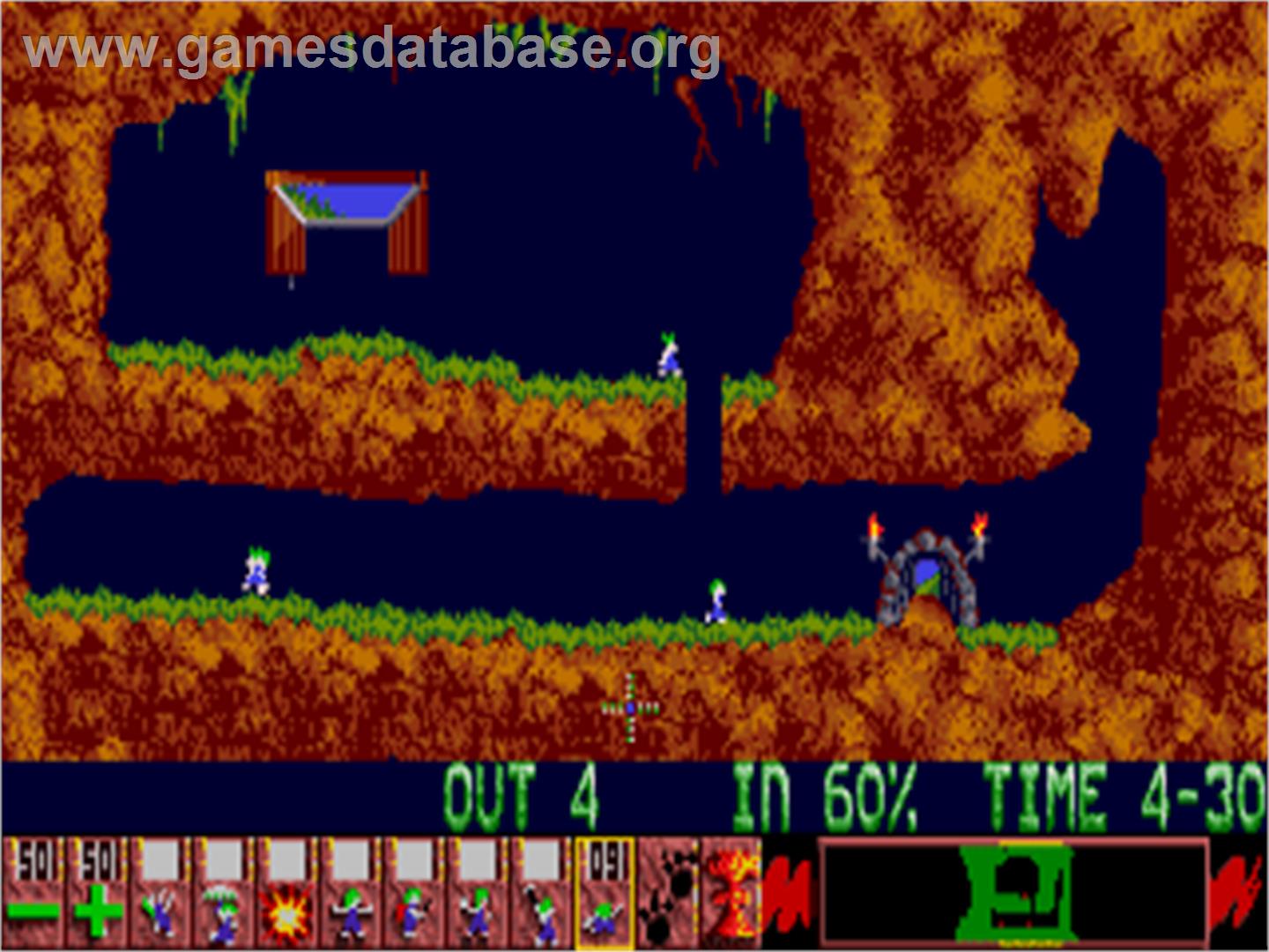 Lemmings - Atari ST - Artwork - In Game
