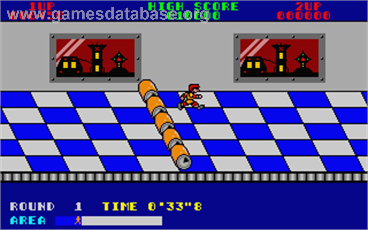 Metro-Cross - Atari ST - Artwork - In Game