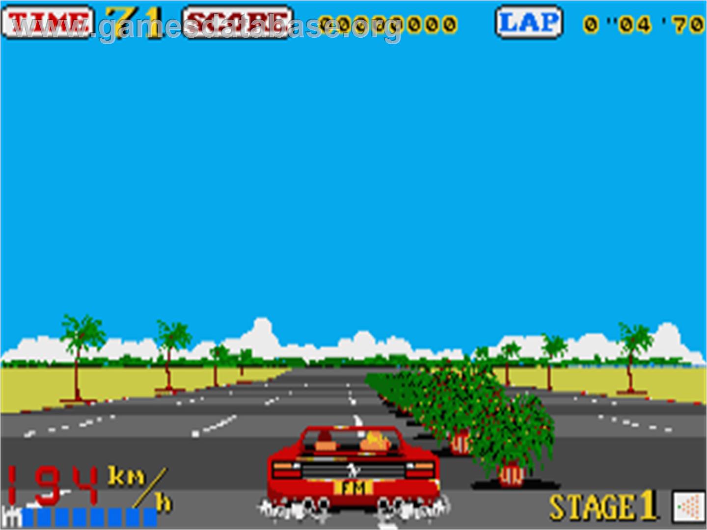 Out Run - Atari ST - Artwork - In Game