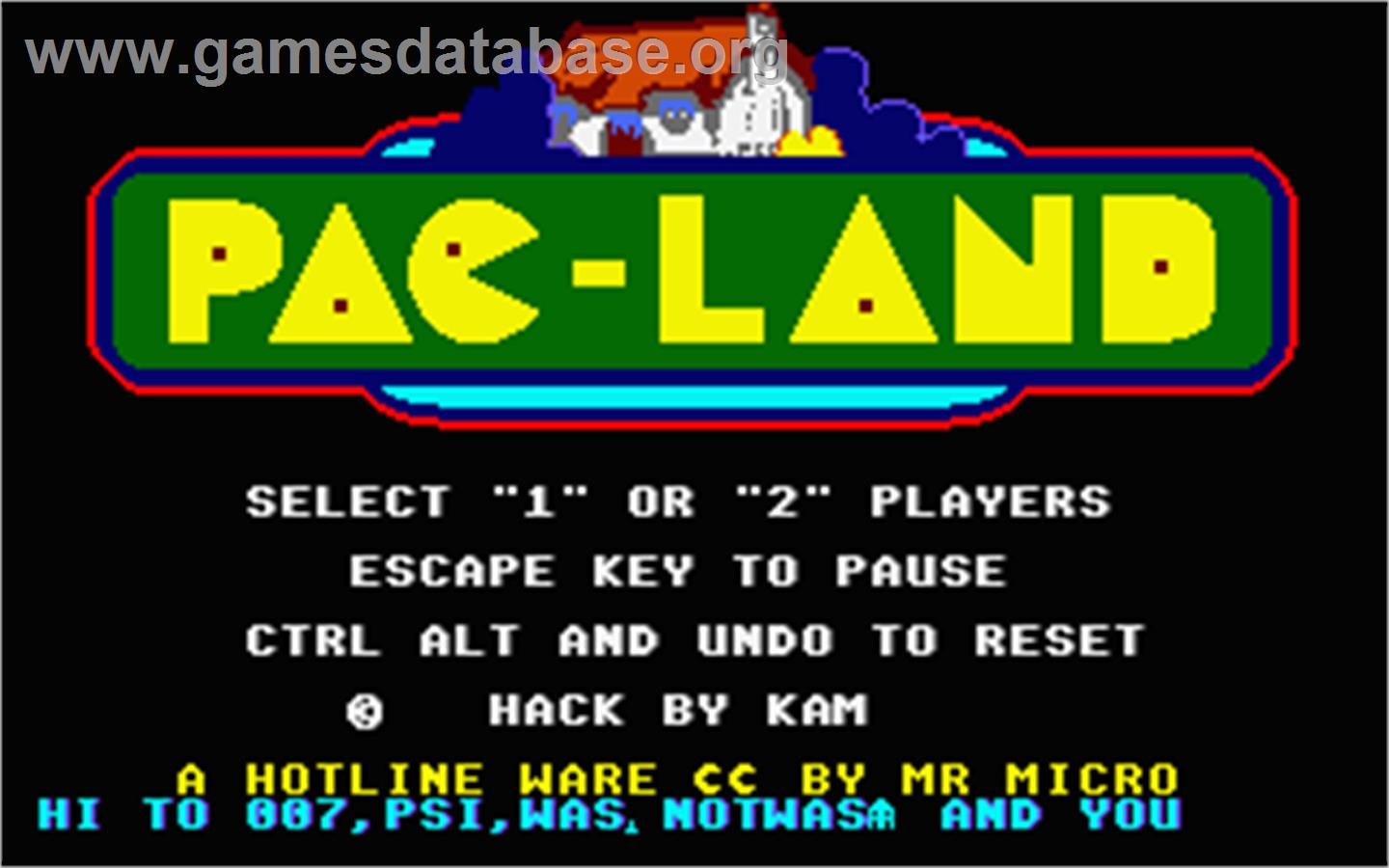 Pac-Land - Atari ST - Artwork - In Game
