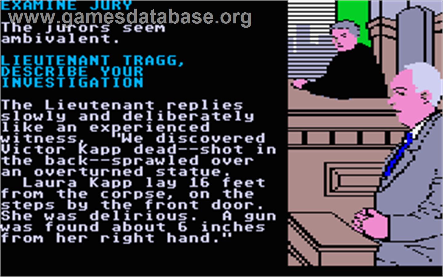 Perry Mason: The Case of the Mandarin Murder - Atari ST - Artwork - In Game