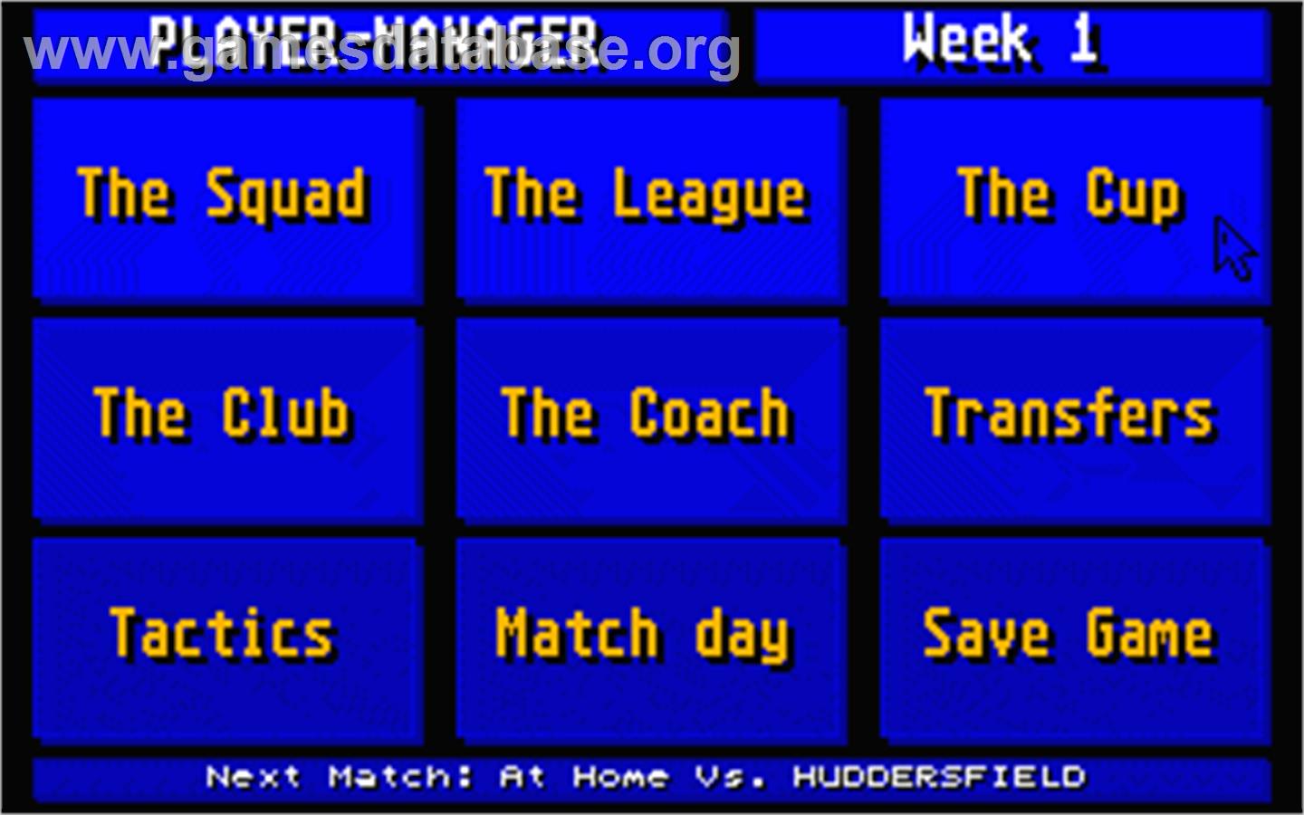 Player Manager - Atari ST - Artwork - In Game