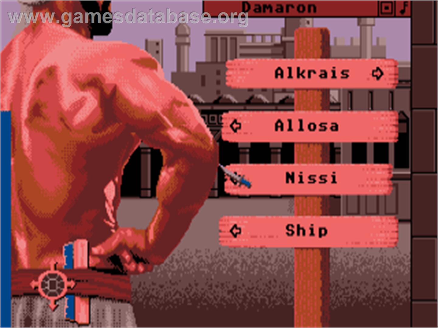 Sinbad And The Throne Of The Falcon - Atari ST - Artwork - In Game
