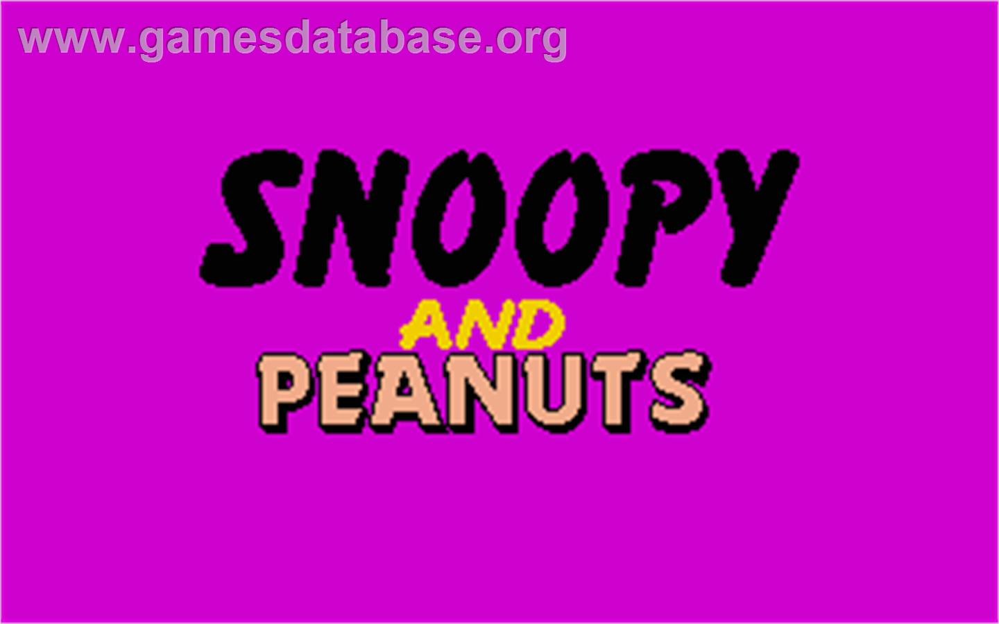 Snoopy and Peanuts - Atari ST - Artwork - In Game