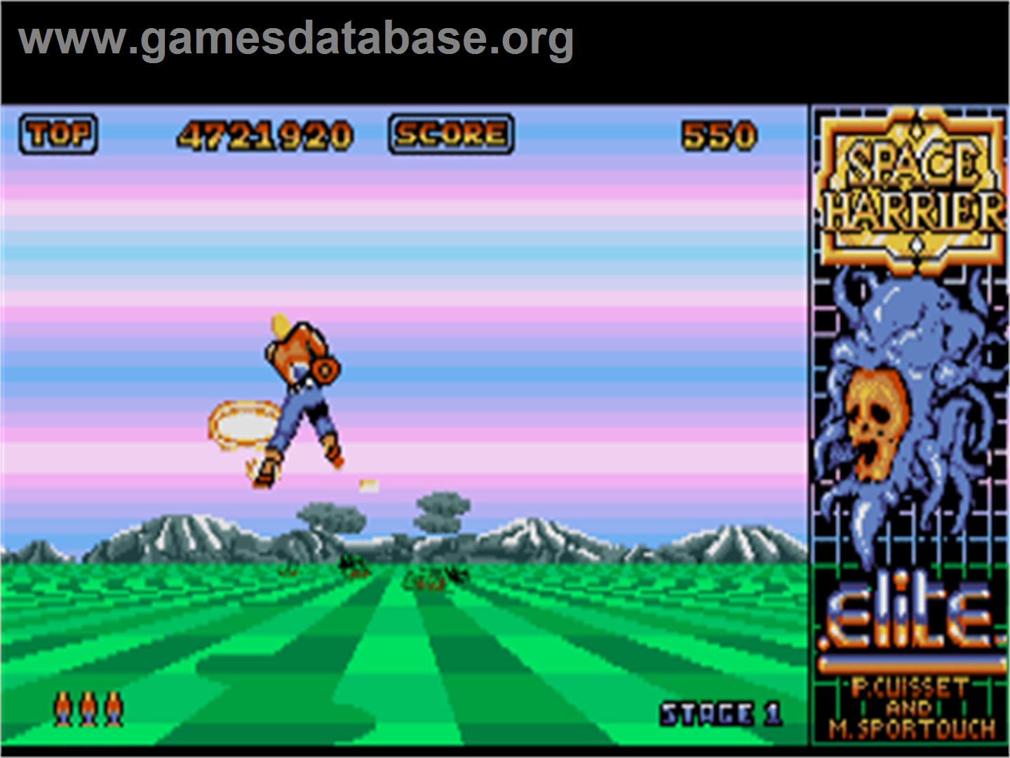 Space Harrier - Atari ST - Artwork - In Game