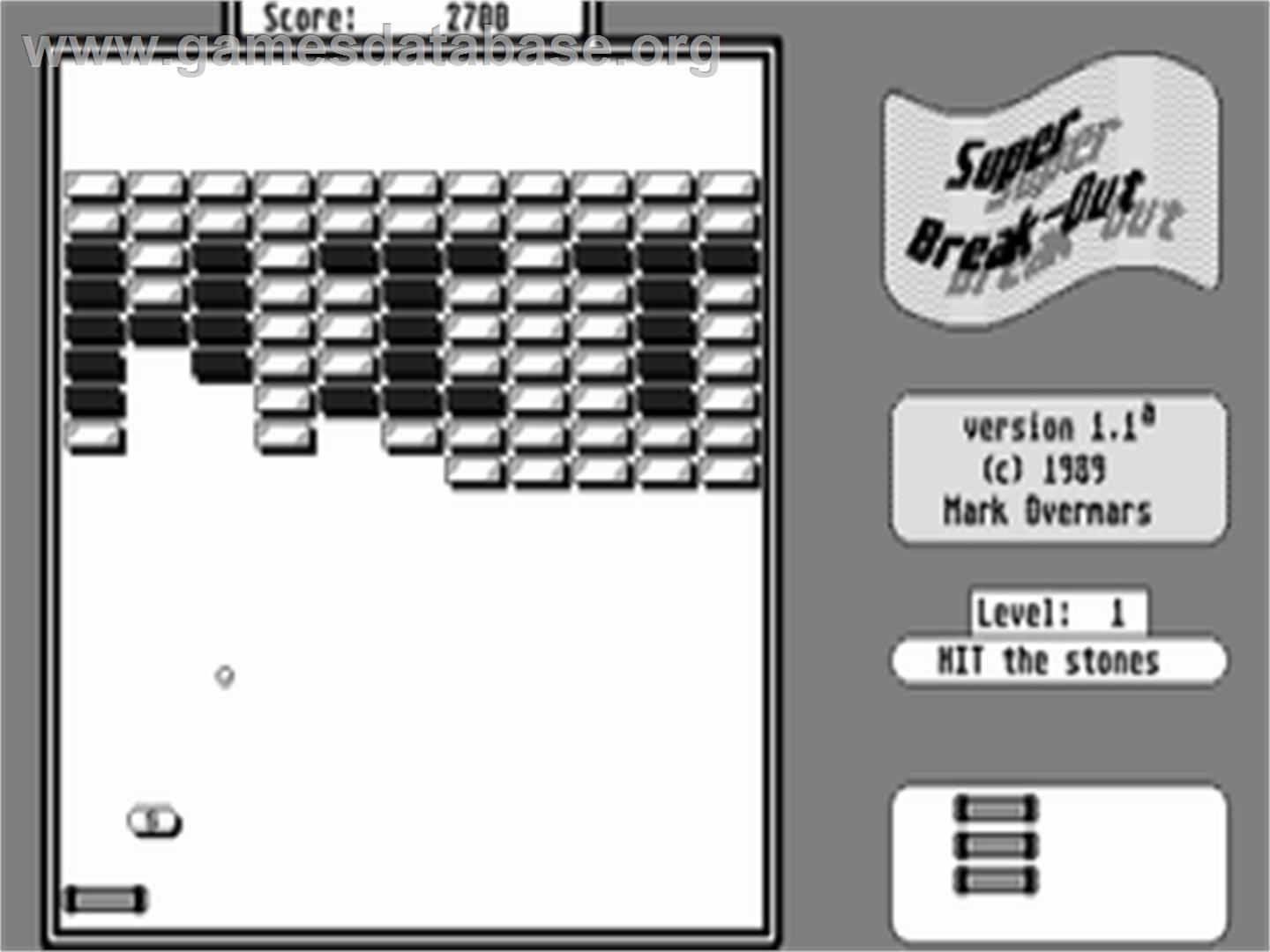 Super Breakout - Atari ST - Artwork - In Game