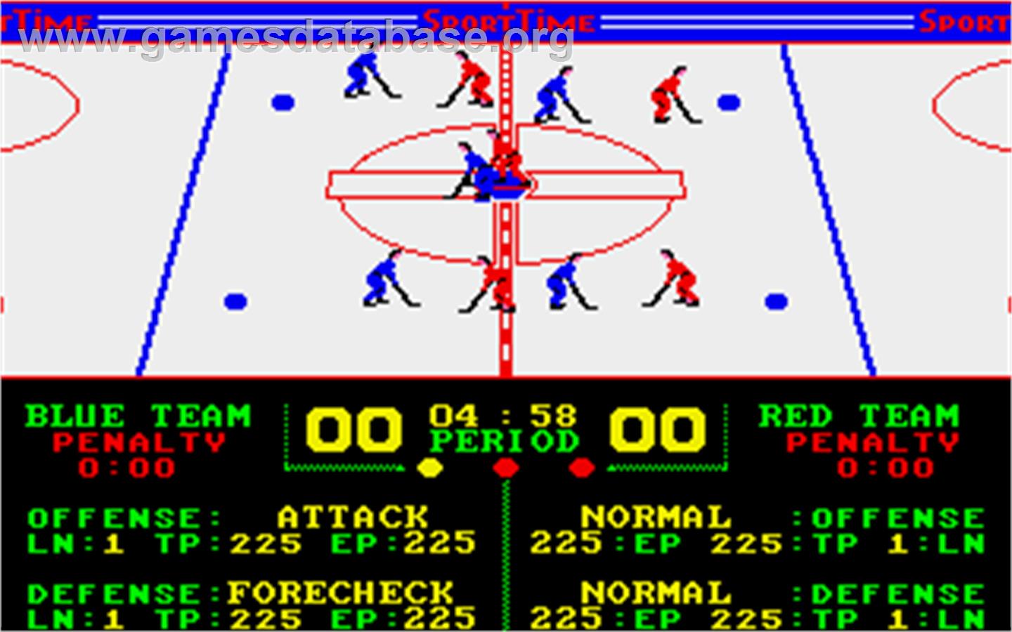 Superstar Ice Hockey - Atari ST - Artwork - In Game