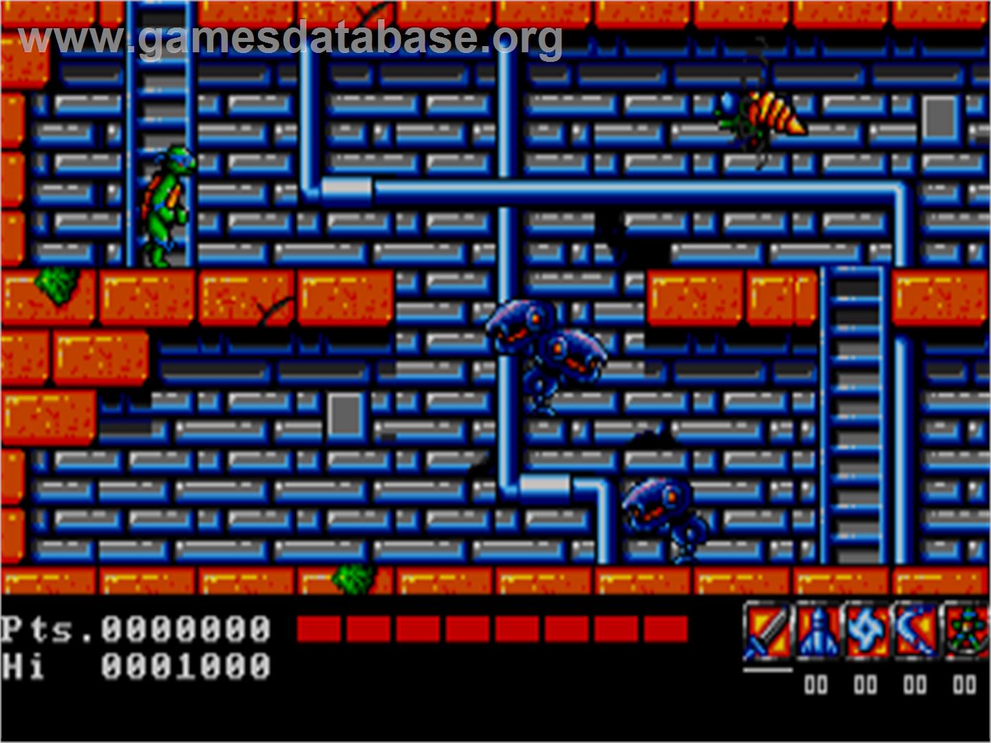 Teenage Mutant Hero Turtles - The Coin-Op! - Atari ST - Artwork - In Game