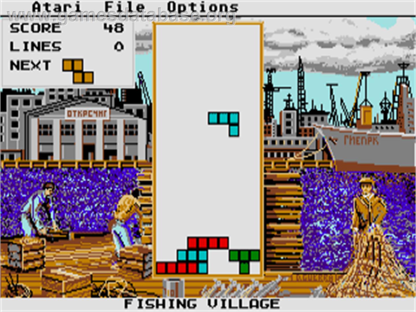 Tetris (Spectrum Holobyte) - Atari ST - Artwork - In Game