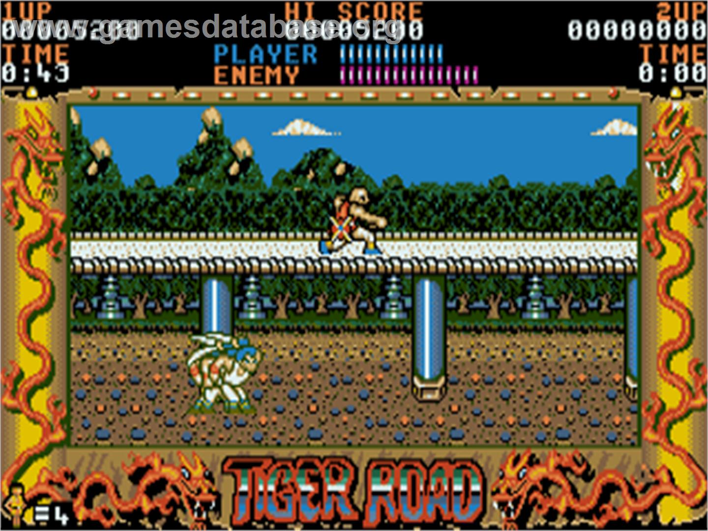 Tiger Road - Atari ST - Artwork - In Game