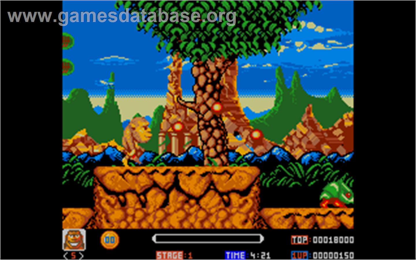 Toki: Going Ape Spit - Atari ST - Artwork - In Game