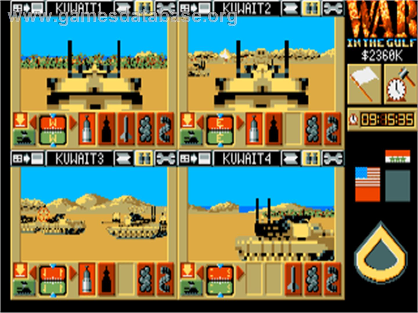 War In The Gulf - Atari ST - Artwork - In Game