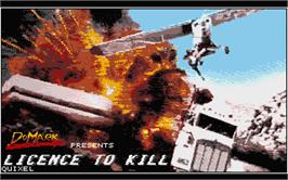 Title screen of 007: Licence to Kill on the Atari ST.