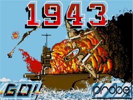 Title screen of 1943 - The Battle Of Midway on the Atari ST.